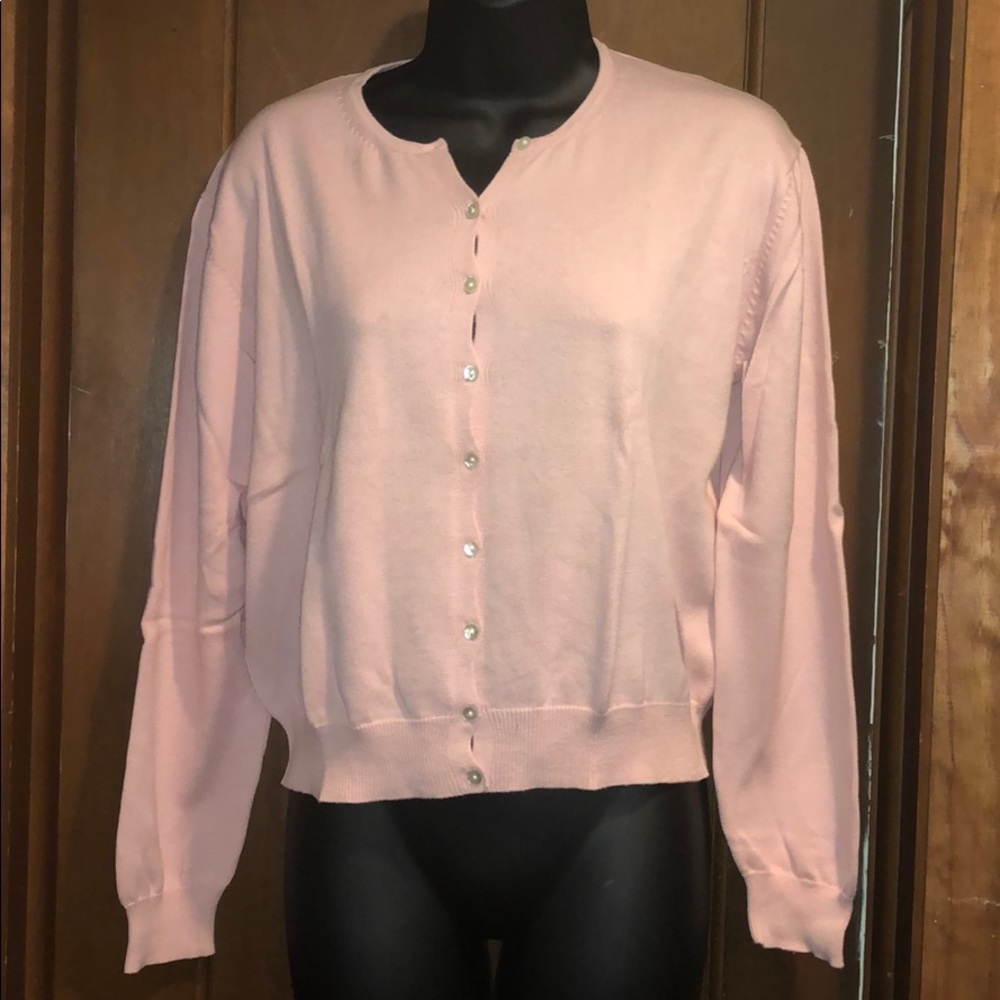 Lisa J Pink Cardigan